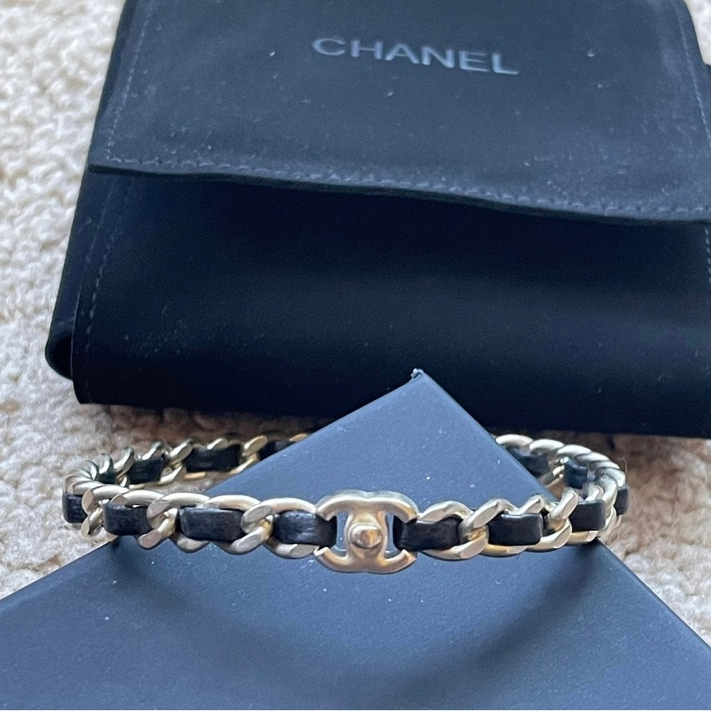 Chanel Interwoven Bangle Bracelet - Automatic - image 4